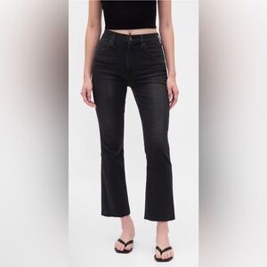 GAP High Rise Kick Flare Black Women's Jeans
